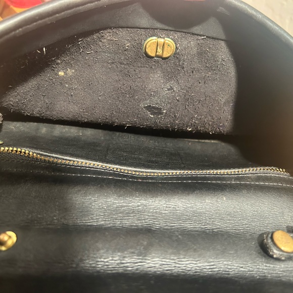 Vintage Coach Black Geometric Clutch Style #9044 Crossbody/Mini Bag - Picture 12 of 16